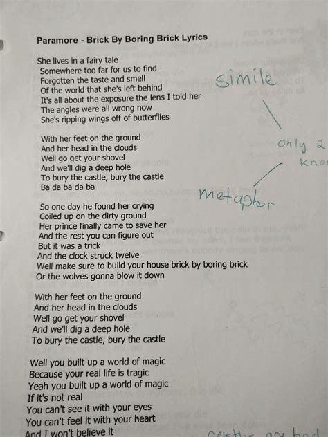 Brick By Boring Brick Tattoo R Paramore Brick By Boring Brick Tattoo R Paramore