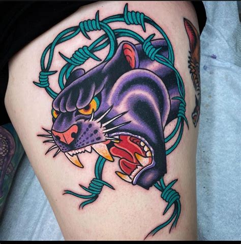 Bright And Bold On Instagram Amp Quot Burtontattoos Amp Quot Panther Tattoo American Traditional Tattoo Bright And Bold On Instagram Amp Quot Burtontattoos Amp Quot Panther Tattoo American Traditional Tattoo