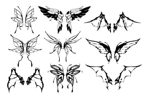 Butterfly Wings Tattoo Design Ephemeral Tattoo