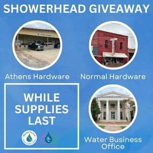 Calendar Watersense Showerhead Giveaway