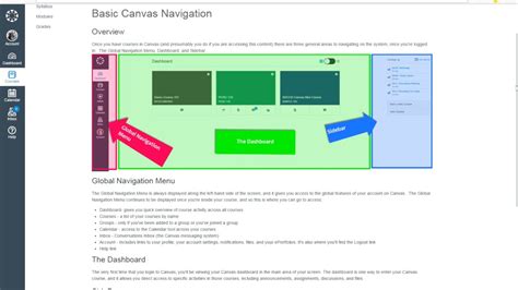 Canvas Basic Course Navigation As A Student Youtube