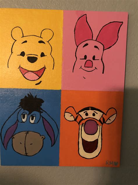 Cartoon Painting Ideas On Canvas At Minnie Steadman Blog
