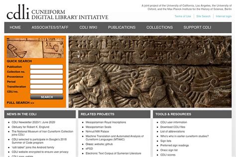 Cdli Cuneiform Digital Library Initiative Digital Library Directory Cdli Cuneiform Digital Library Initiative Digital Library Directory
