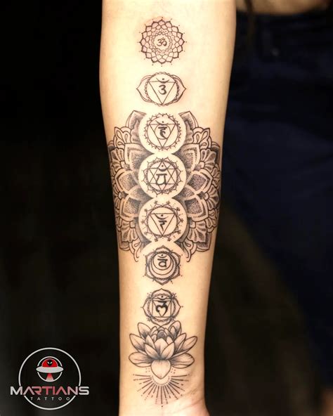Chakras Temporary Tattoo Set Seven Different Chakra Tattoos Tattooicon