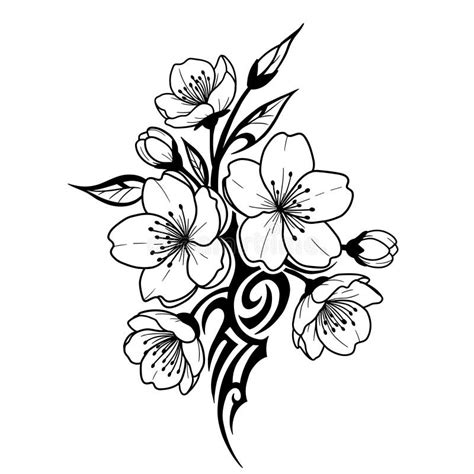 Cherry Blossom Tattoo Cherry Blossom Tattoo Designs Free Transparent Png Clipart Images Download