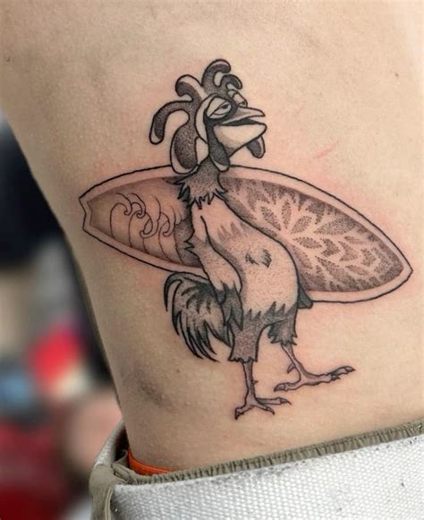 Chicken Joe Surfs Up Tattoo Chicken Joe Surfs Up Tattoo