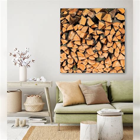 Chopped Wood Canvas Art Modern Art Of Wood Stacks Building Material Rustic Gallery Grade Chopped Wood Canvas Art Modern Art Of Wood Stacks Building Material Rustic Gallery Grade