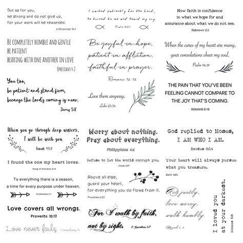 Christian Bible Verses Temporary Tattoos Everjoylife