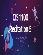 CIS1100 Introduction to Computer Science