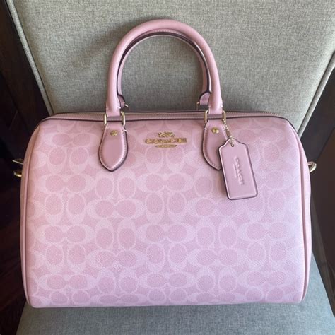 Coach Bags Nwtcoach Rowan Large Satchel Bag In Signature Canvascoach Cao77powder Pink Poshmark Coach Bags Nwtcoach Rowan Large Satchel Bag In Signature Canvascoach Cao77powder Pink Poshmark