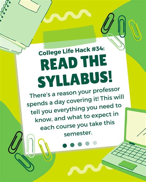 College Life Hack 34 Read The Syllabus University Tutorial Services College Life Hack 34 Read The Syllabus University Tutorial Services