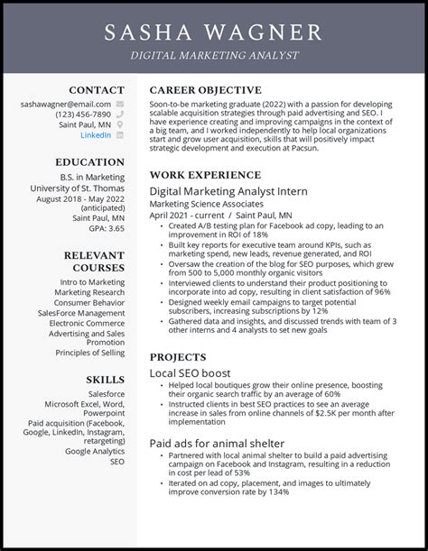 College Student Resume Examples