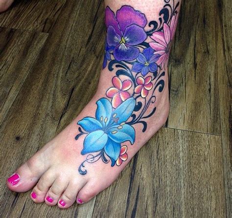 Colourful Flowers On Foot Tattoo Feminine Foot Tattoo Colorful Flower Tattoo Foot Tattoos Colourful Flowers On Foot Tattoo Feminine Foot Tattoo Colorful Flower Tattoo Foot Tattoos