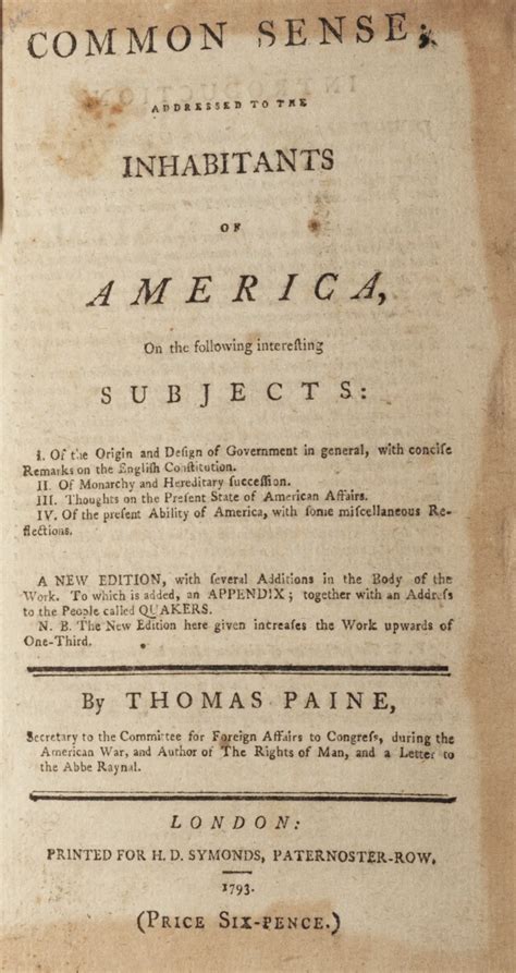 Common Sense 1776 Hamilton Education Program