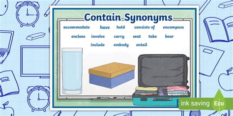 Contain Synonyms Word Mat Teacher Made Twinkl