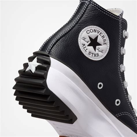 Converse Run Star Hike Foundational Unisex Siyah Deri Platform Sneaker G44754 Converse Run Star Hike Foundational Unisex Siyah Deri Platform Sneaker G44754