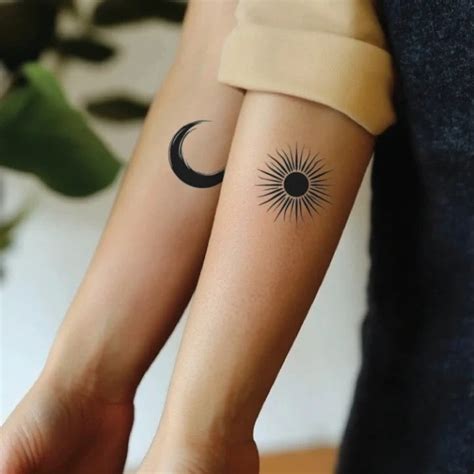 Couples Sun And Moon Tattoo Tattoobnb
