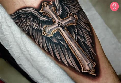 Cross With Wings Tattoo 8 Stunning Designs Meanings