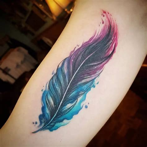 Crown and Feather Tattoo Designs