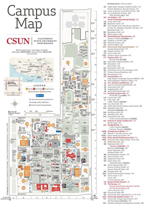 Csun Maps California State University Northridge Csun Maps California State University Northridge