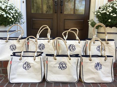 Custom Monogrammed Canvas Tote Bag Custom Monogrammed Canvas Tote Bag