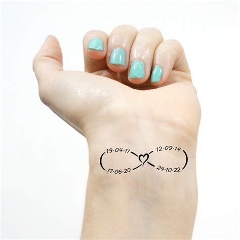 Custom Temporary Tattoo Kids Birth Dates Set Of 3 Etsy Norway Custom Temporary Tattoo Kids Birth Dates Set Of 3 Etsy Norway