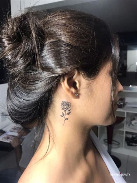 Cute Small Neck Tattoos For Girls
