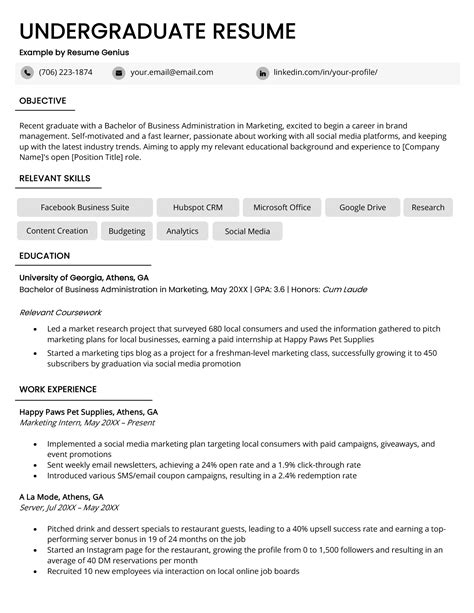 Cv Outline Template For Undergraduate Students Printable Education Templates Cv Outline Template For Undergraduate Students Printable Education Templates