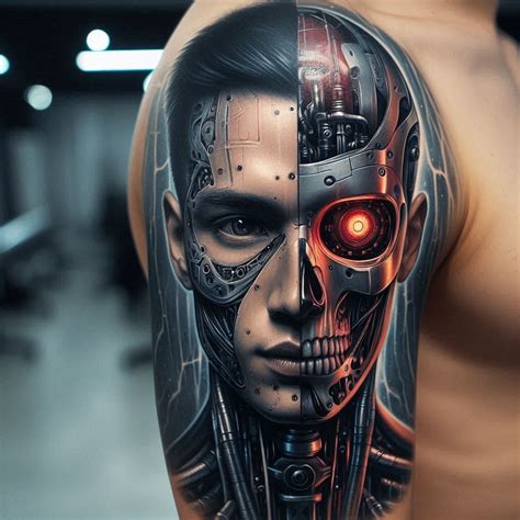 Cyborg Tattoo Ideas Merging Flesh And Machine In Futuristic Ink Tattoo Inspired Apparel