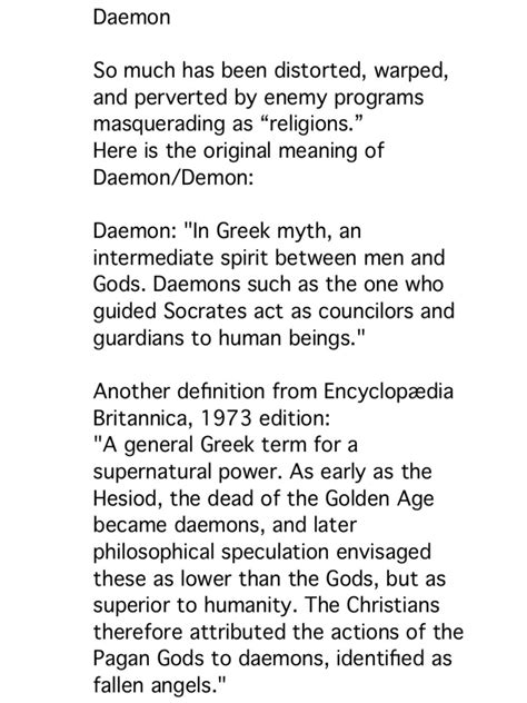 Daemon Ancient Meanings Explained Pdf