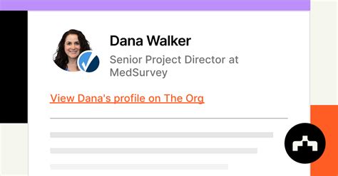 Dana Walker Senior Project Director At Medsurvey The Org Dana Walker Senior Project Director At Medsurvey The Org