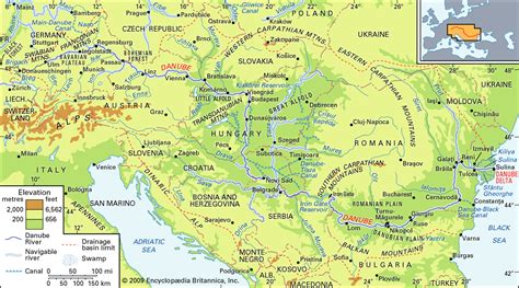 Danube River Map Cities Countries Facts Britannica