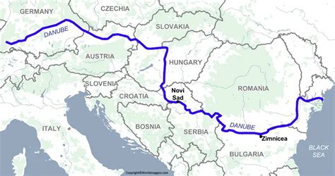 Danube River Map Map Of Danube River In Pdf Danube River Map Map Of Danube River In Pdf