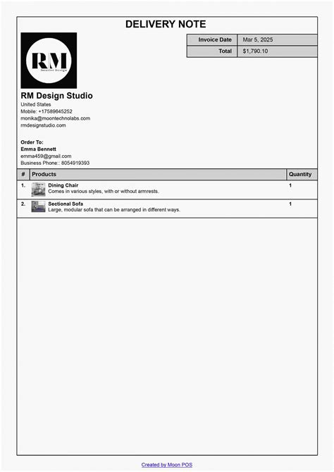 Delivery Note Format Amp Examples A Complete Guide Delivery Note Format Amp Examples A Complete Guide