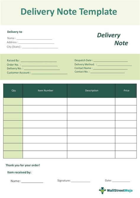 Delivery Note What It Is Template Examples Types Importance Delivery Note What It Is Template Examples Types Importance
