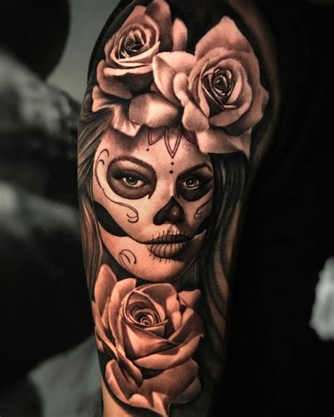 Santa Muerte Tattoo Design