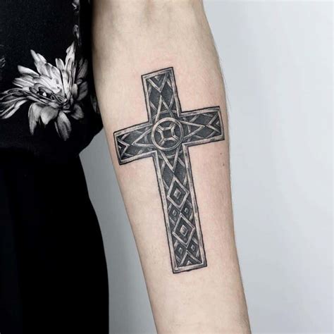 Detailed Cross Tattoo Bronctattooaus Com Detailed Cross Tattoo Bronctattooaus Com