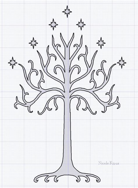 Deviantart The White Tree Of Gondor Tattoo Elvish Stencil Ireland Deviantart The White Tree Of Gondor Tattoo Elvish Stencil Ireland