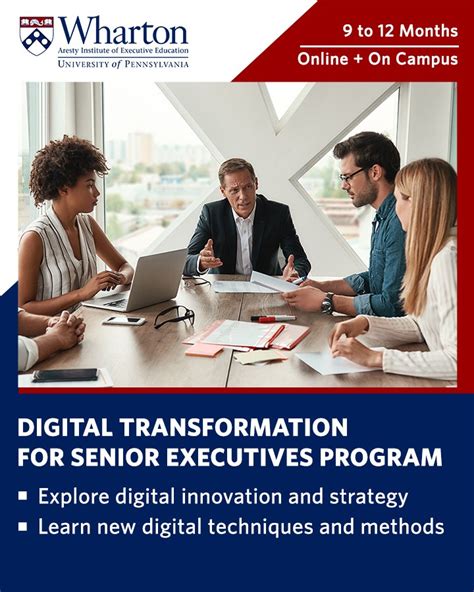 Digital Transformation For Senior Executives Wharton Executive Education Wharton Executive