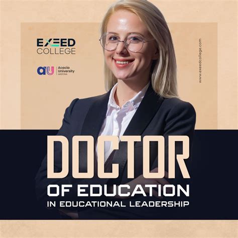 Doctor Of Education In Educational Leadership Doctor Of Education In Educational Leadership