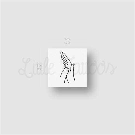 Dog High Five Temporary Tattoo Set Of 3 Etsy Hong Kong