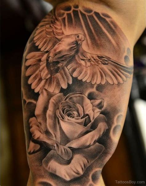Dove And Roses On Chest Tattoo Tattoos Blackandgreytattoo Dovetattoos Rosetattoos Dove And Roses On Chest Tattoo Tattoos Blackandgreytattoo Dovetattoos Rosetattoos