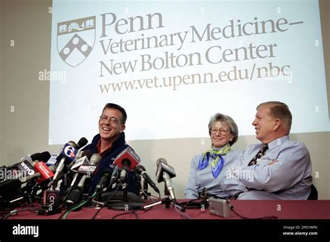 Dr Dean Richardson Left And Gretchen Jackson And Her Husband Roy Are Seen During A Press Conference At The University Of Pennsylvania S New Bolton Center For Large Animals In Kennett Square Pa Dr Dean Richardson Left And Gretchen Jackson And Her Husband Roy Are Seen During A Press Conference At The University Of Pennsylvania S New Bolton Center For Large Animals In Kennett Square Pa