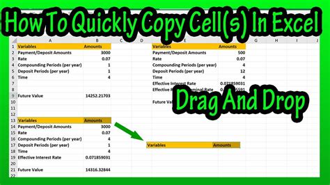 Dragging And Dropping In Excel Dragging And Dropping In Excel