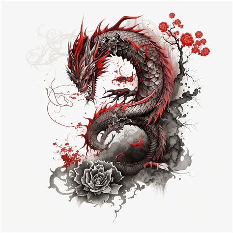 Dragon Tattoo Design White Background Png File Download High Resolution Etsy Dragon Tattoo Design White Background Png File Download High Resolution Etsy
