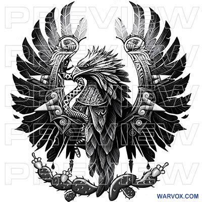 Eagle And Snake Mexican Pride Tattoo Design Aztec Tattoo Ideas Eagle And Snake Mexican Pride Tattoo Design Aztec Tattoo Ideas