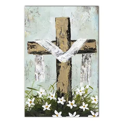 Easter Cross Canvas Art Print Kirklands Home Easter Cross Canvas Art Print Kirklands Home