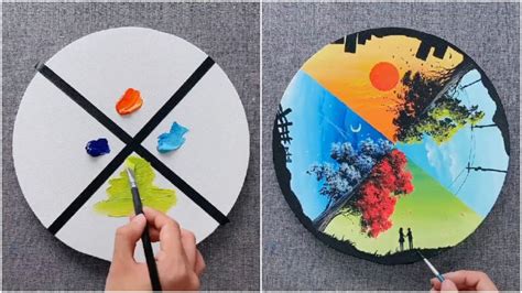 Easy Canvas Painting Tricks Video Tutorial For Beginners Kids Art Amp Craft Easy Canvas Painting Tricks Video Tutorial For Beginners Kids Art Amp Craft