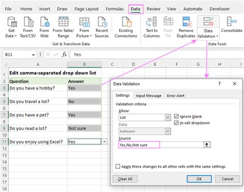 Edit Drop Down List In Excel Cell Edit Drop Down List In Excel Cell