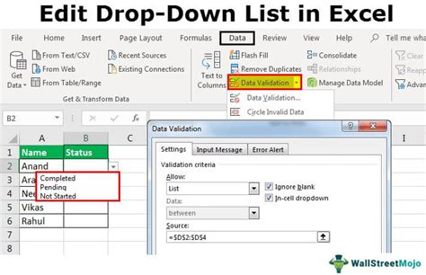 Edit Drop Down List In Excel How To Guide Top 3 Examples Edit Drop Down List In Excel How To Guide Top 3 Examples